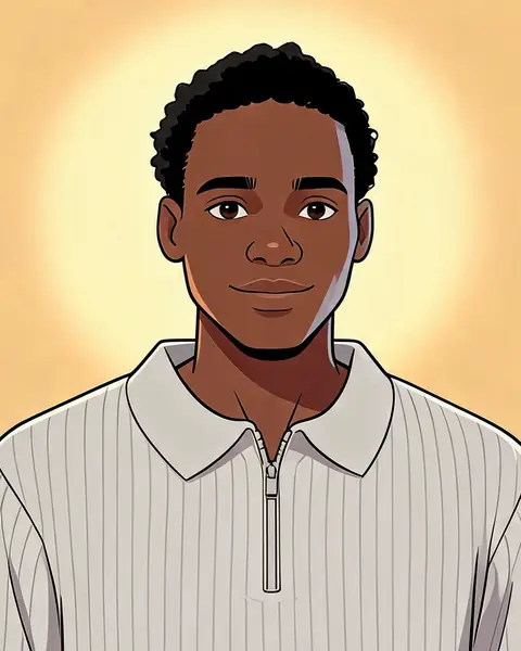 Illustrated portrait of Balogun Al-amin